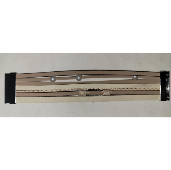 Leather Wrap Crystal Crown Birthday Bracelet - Picture 5 of 16